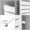 Milano x ECOSO Lustro - Electric White Flat Panel Designer Heated Towel Rail - 1500mm x 600mm