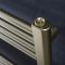 Milano Esk - Brushed Brass Flat Heated Towel Rail - 1200mm x 500mm