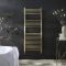 Milano Esk - Brushed Brass Flat Heated Towel Rail - 1200mm x 500mm