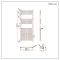 Milano Esk - Brushed Brass Flat Heated Towel Rail - 1200mm x 500mm