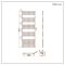 Milano Esk - Brushed Brass Flat Heated Towel Rail - 1600mm x 500mm
