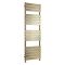 Milano Lustro - Designer Brushed Brass Flat Panel Heated Towel Rail - 1600mm x 500mm