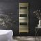 Milano Lustro - Designer Brushed Brass Flat Panel Heated Towel Rail - 1600mm x 500mm