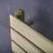 Milano Lustro - Designer Brushed Brass Flat Panel Heated Towel Rail - 800mm x 500mm