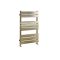 Milano Lustro - Designer Brushed Brass Flat Panel Heated Towel Rail - 800mm x 500mm