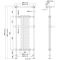 Milano Elizabeth - Chrome and White Traditional Heated Towel Rail - 1500mm x 575mm