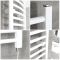 Milano Ive Electric - White Curved Heated Towel Rail - 1800mm x 500mm