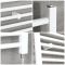 Milano Ive Electric - White Straight Heated Towel Rail - 1000mm x 1000mm