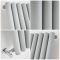 Milano Java - Silver Vertical Designer Radiator - 1780mm x 354mm (Single Panel)