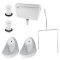 RAK Jazira - Concealed Urinal System with 2 Urinal Bowls