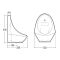 RAK Jazira - Gloss White Wall Hung Urinal