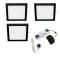 VEW Slim - Square LED Cabinet Panel Light - 3-Light Kit (Includes Power Driver) - Choice of Finish & Temperature