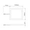 VEW Slim - Square LED Cabinet Panel Light - 3-Light Kit (Includes Power Driver) - Choice of Finish & Temperature