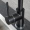 Milano Nero - Modern Kitchen Mixer Tap with Swivel Spout - Black