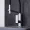 Milano Arvo - Modern Monobloc Kitchen Mixer Tap with Pull Out Spout - Black and Chrome