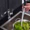 Milano Select - Modern Monobloc Kitchen Mixer Tap - Black and Chrome