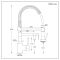 Milano Mirage - Modern Pull Down Spray Kitchen Mixer Tap - Chrome