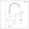 Milano Mirage - Modern Kitchen Mixer Tap with Pull Down Spray - Chrome
