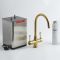 Milano Elizabeth - Traditional 3-in-1 Instant Boiling Hot Water Kitchen Mixer Tap - Gold