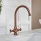 Milano Elizabeth - Traditional Kitchen Mixer Tap - Brushed Copper