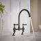 Milano Elizabeth - Traditional Cranked Bridge Kitchen Mixer Tap - Choice of Finish