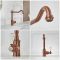 Milano Elizabeth - Single Lever Classic Kitchen Mixer Tap - Brushed Copper
