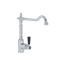 Milano Elizabeth - Single Lever Classic Kitchen Mixer Tap - Chrome and Black