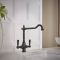 Milano Elizabeth - Classic Kitchen Mixer Tap - Black