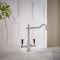 Milano Elizabeth - Classic Kitchen Mixer Tap - Chrome and Black