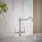 Milano Elizabeth - Classic Kitchen Mixer Tap - Chrome and White