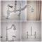 Milano Elizabeth - Classic Cranked Bridge Kitchen Mixer Tap - Chrome and Black