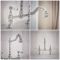 Milano Elizabeth - Classic Cranked Bridge Kitchen Mixer Tap - Chrome and White
