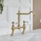 Milano Elizabeth - Classic Cranked Bridge Kitchen Mixer Tap - Choice of Finish