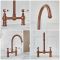 Milano Elizabeth - Traditional Bridge Kitchen Mixer Tap - Brushed Copper