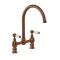 Milano Elizabeth - Traditional Bridge Kitchen Mixer Tap - Brushed Copper