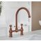 Milano Elizabeth - Traditional Bridge Kitchen Mixer Tap - Brushed Copper