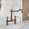 Milano Elizabeth - Classic Bridge Kitchen Mixer Tap - Brushed Copper