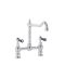 Milano Elizabeth - Classic Bridge Kitchen Mixer Tap - Chrome and Black