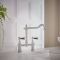 Milano Elizabeth - Classic Bridge Kitchen Mixer Tap - Chrome and Black