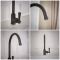 Milano Elizabeth - Single Lever Traditional Kitchen Mixer Tap with Pull-Out Spray - Black