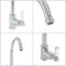 Milano Elizabeth - Single Lever Traditional Kitchen Mixer Tap with Pull Out Spray - Chrome and White