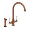 Milano Elizabeth - Traditional Kitchen Mixer Tap with Pull-Out Spray - Brushed Copper