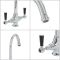 Milano Elizabeth - Traditional Kitchen Mixer Tap with Pull-Out Spray - Chrome and Black