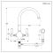 Milano Elizabeth - Traditional Kitchen Mixer Tap with Pull-Out Spray - Chrome and Black