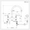 Milano Elizabeth - Traditional Cranked Bridge Kitchen Mixer Tap with Pull-Out Spray - Black
