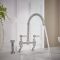 Milano Elizabeth - Traditional Cranked Bridge Kitchen Mixer Tap with Pull-Out Spray - Choice of Finish