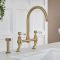 Milano Elizabeth - Traditional Cranked Bridge Kitchen Mixer Tap with Pull-Out Spray - Choice of Finish