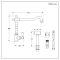 Milano Elizabeth - Single Lever Classic Kitchen Mixer Tap with Pull-Out Spray - Chrome and Black