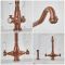 Milano Elizabeth - Classic Kitchen Mixer Tap with Pull-Out Spray - Brushed Copper