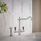 Milano Elizabeth - Classic Kitchen Mixer Tap with Pull-Out Spray - Chrome and Black